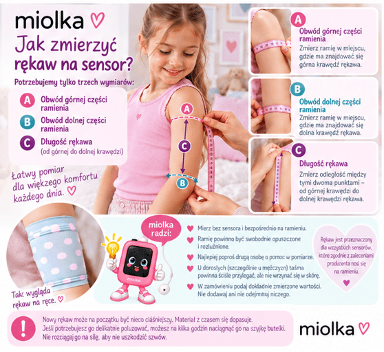 Jak prawidłowo zmierzyć ramię do opaski na sensor – obwód górny, obwód dolny i długość opaski