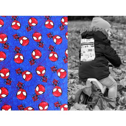 BATUZEK NA INZULINOVOU PUMPU A MOBIL SPIDER NA MODRÉ