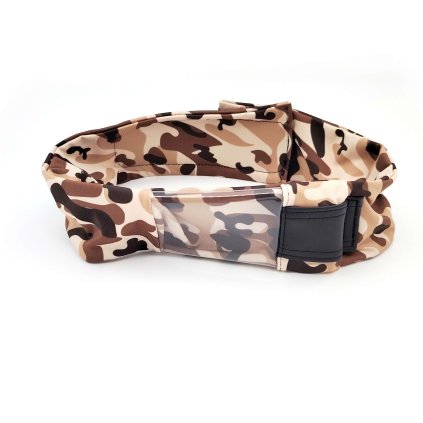 Pás s okýnkem na inzulinovou pumpu - Maskáč hnědý