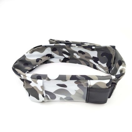 Insulin Pump Belt with Window - Camo Grey