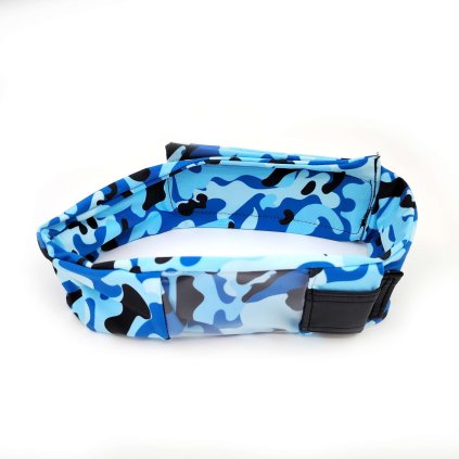Gürtel mit Fenster für Insulinpumpe - Camouflage blau