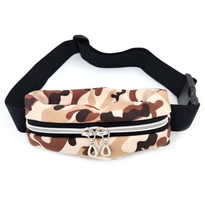 Bauchtasche für Insulinpumpen - Camouflage Braun