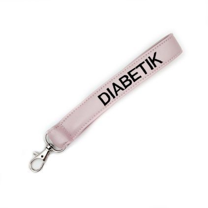 Klíčenka Diabetik světle růžová