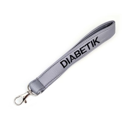 Diabetic Keychain - Grey