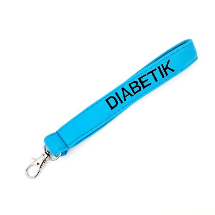 Schlüsselanhänger Diabetiker - Türkis