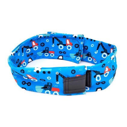 Pás bez okýnka na inzulinovou pumpu Pracovní stroje na modré