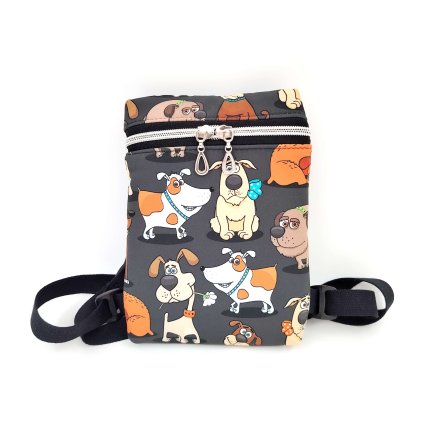 Batůžek na inzulinovou pumpu a mobil Parta hafanů