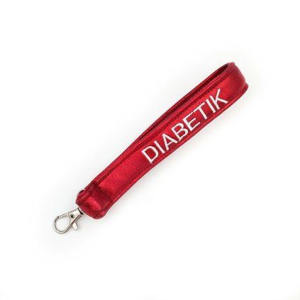 Diabetic Keychain – Red