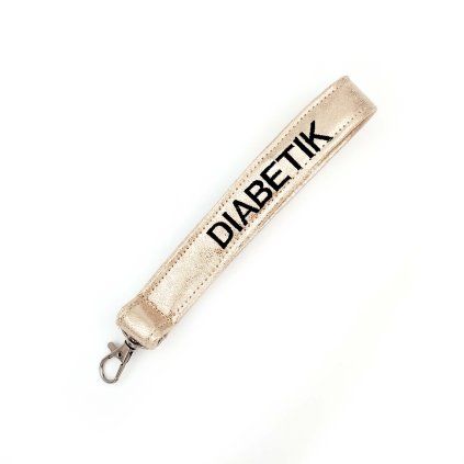 Diabetic Keychain – Gold
