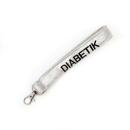 Diabetic Keychain – Silver