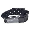 Insulin Pump Belt – White Polka Dots on Black