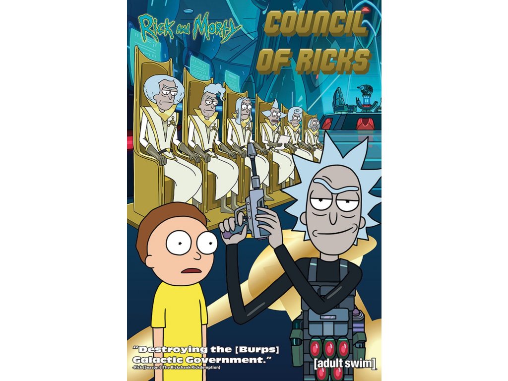 Rick and Morty Council Of Ricks - plagát - 61x91,5 cm