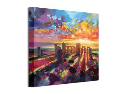 Malebný Stonehenge - obraz na plátne - 30x30 cm