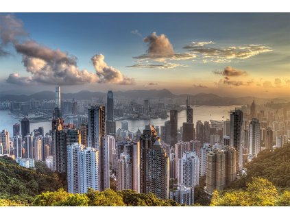 Hong Kong Victoria Peak - plagát - 91,5x61 cm