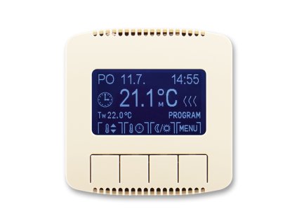 Termostat univerzální programovatelný slonová kost TANGO