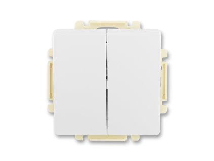 Vypínač č. 6+6 bílý SWING