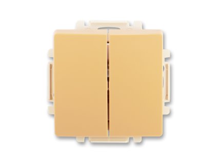 Vypínač č. 6+6 béžový SWING