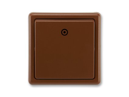 Vypínač č. 1/0 hnědý CLASSIC