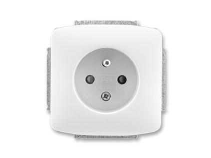 Zásuvka 1-násobná šroubová bílá TANGO