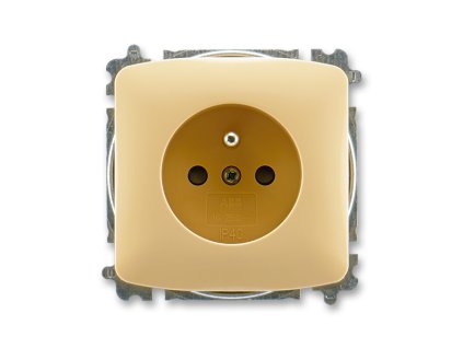Zásuvka 1-násobná bezšroubová béžová TANGO