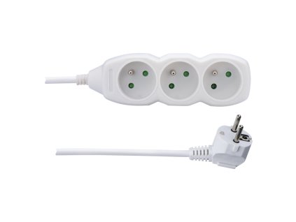 Prodlužovací kabel P0311 3 zásuvky 1,5m bílý