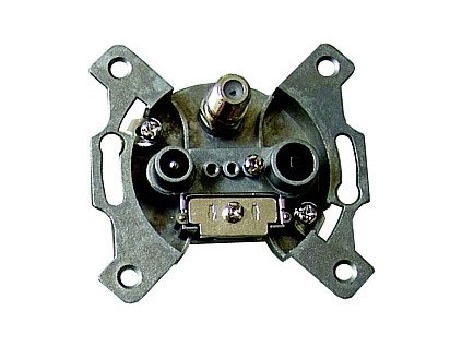 Zásuvka účastnická TV+R+SAT průběžná