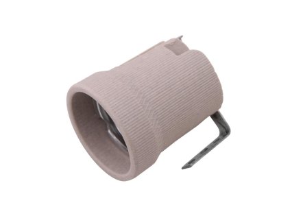 objímka E27 porcelánová s úchytem