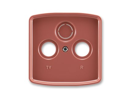 Kryt zásuvky TV+R+SAT vřesová červená TANGO