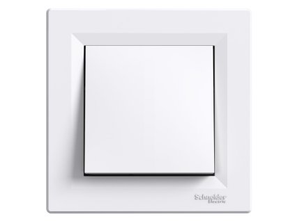 Vypínač č. 1 bezšroubový bílý ASFORA