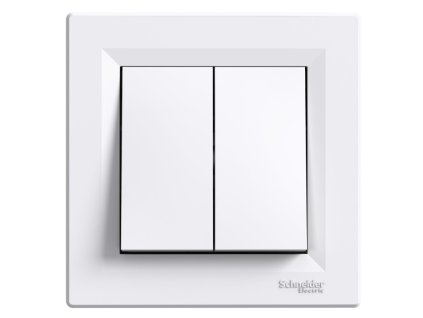 Vypínač č. 5 bezšroubový bílý ASFORA