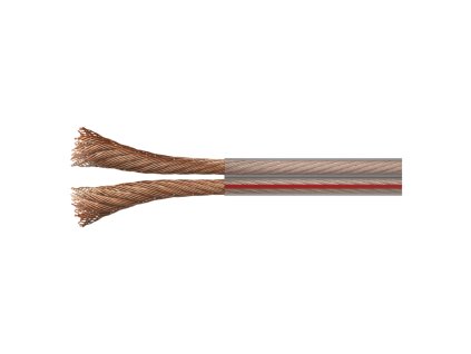 Dvojlinka nestíněná 2x2,5mm průhledná