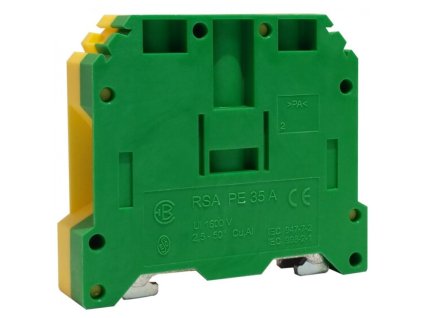 svorka řadová RSA 35A PE zelenožlutá