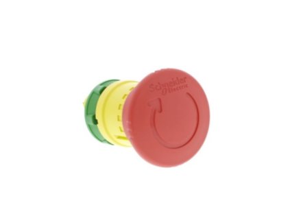 Ovládací hlavice ZB5AS844 stiskací s hřibovým tlačítkem a aretací