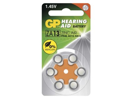Baterie do naslouchadel ZA13 GP balení 6 kusů