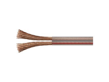 Dvojlinka nestíněná 2x1,5mm průhledná