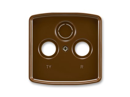 Kryt zásuvky TV+R+SAT hnědá TANGO
