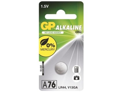 Baterie alkalická knoflíková LR44 GP Alkaline