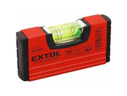 Vodováha kapesní 100mm EXTOL PREMIUM