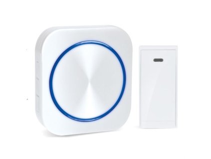 Zvonek bezdrátový, bezbateriový 1L51 150m bílý SOLIGHT