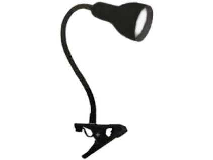 LED lampička 5W KLIPS krk černý vč. PHE