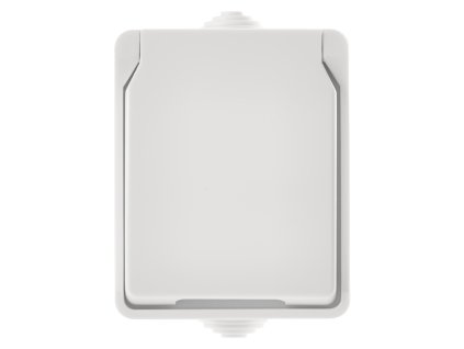 Zásuvka 1-násobná nástěnnná IP54 bílá EMOS