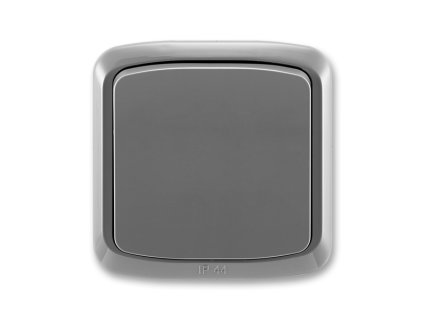 Vypínač č. 6/0 s rámečkem kouřová šedá TANGO IP44