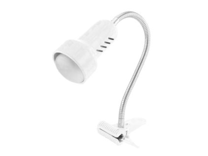 Lampička LOLEK s klipem bílá