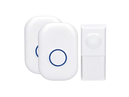 Zvonek bezdrátový 1L54DZ 2x 120m bílý SOLIGHT