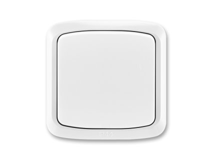 Vypínač č. 7 s rámečkem šedý TANGO IP44