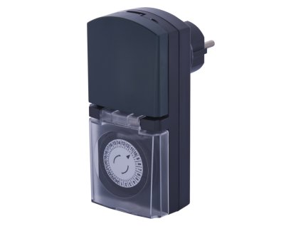 Spínací zásuvka P5508 mechanická venkovní EMOS černá vč. PHE