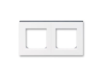 Rámeček 2-násobný bílá/kouřová černá LEVIT