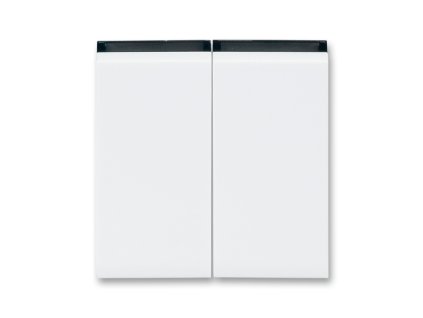 Klapka půlená bílá/kouřová černá LEVIT