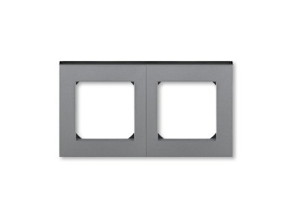 Rámeček 2-násobný ocelová/kouřová černá LEVIT M