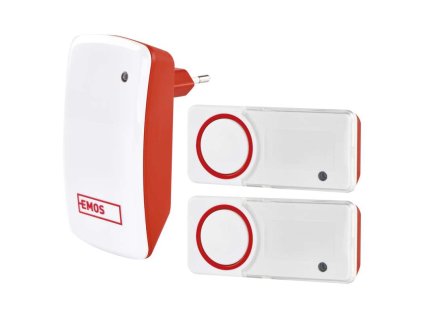 Zvonek bezdrátový P5750 150m 2 tlačítka bezbateriový EMOS